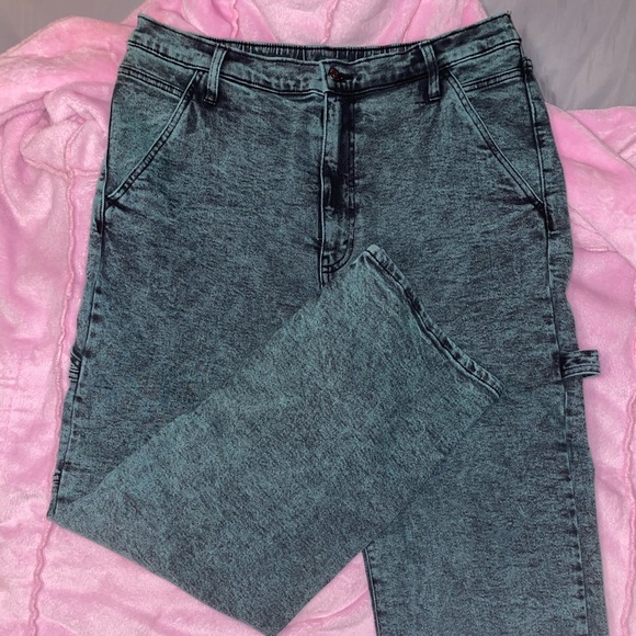 Wild Fable Size 14 Teal Carpenter Jeans - Picture 2 of 5